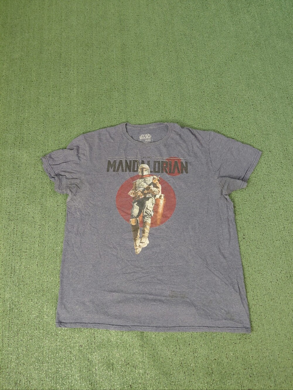 Star Wars: The Mandalorian Movie Dark Blue T Shirt Sz Large